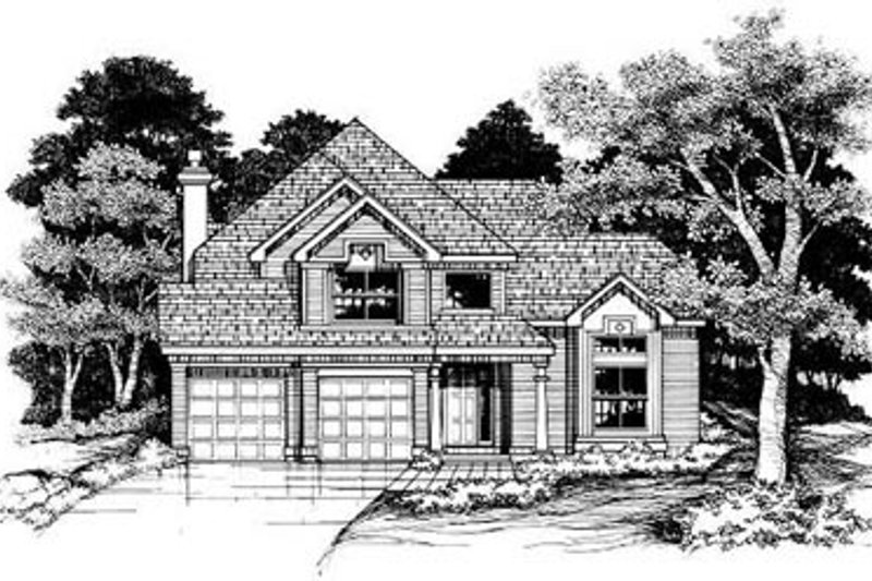 Home Plan - Traditional Exterior - Front Elevation Plan #50-174