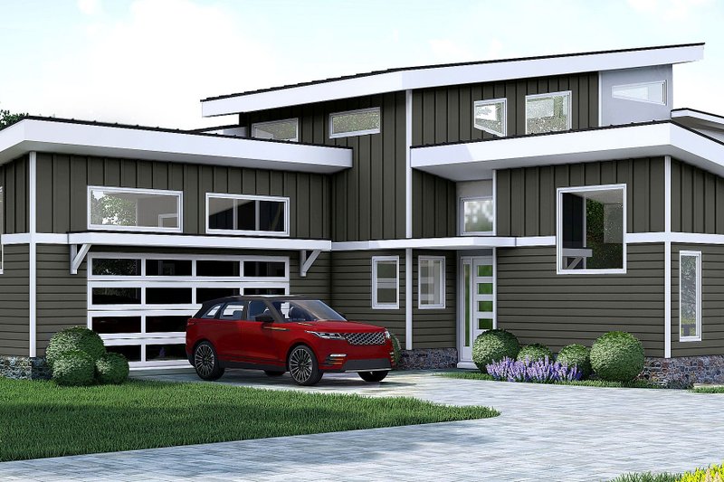 Dream House Plan - Contemporary Exterior - Front Elevation Plan #932-992