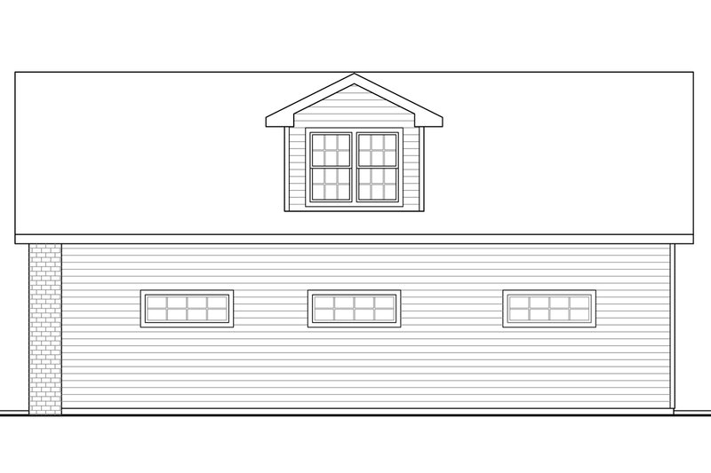 Home Plan - Exterior - Other Elevation for Traditional House Plan #124-1227, 1 bath