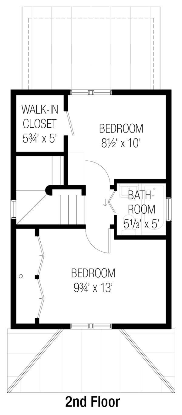 Cottage Floor Plan - Upper Floor Plan #915-6
