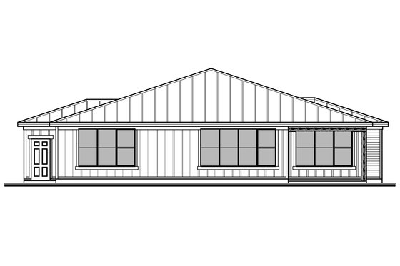 Modern Exterior - Rear Elevation Plan #1073-27