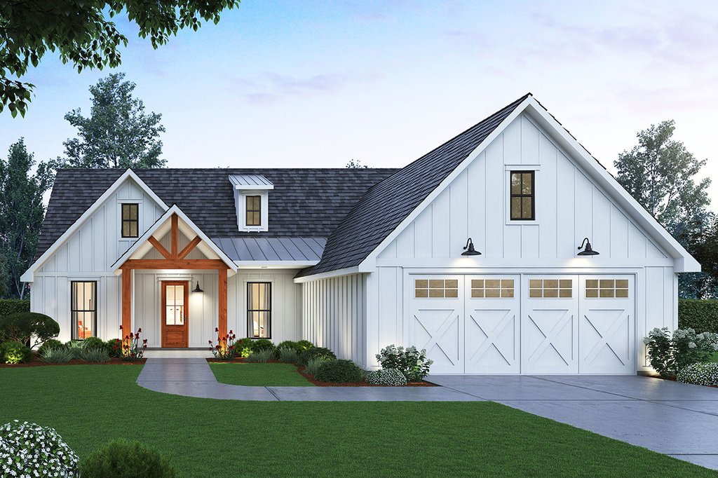 Farmhouse Style House Plan - 3 Beds 2.5 Baths 1814 Sq/Ft ...