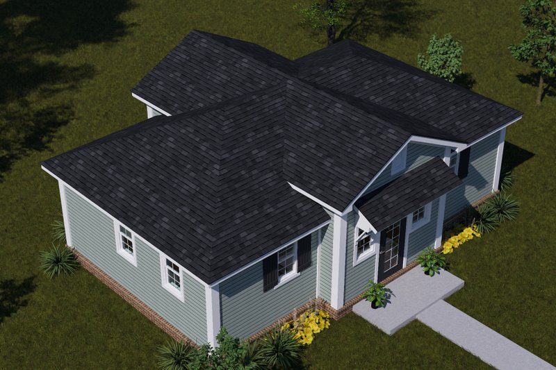 Architectural House Design - Exterior - Other Elevation 6 for Cottage House Plan #513-2471 - 2 bed, 2 bath