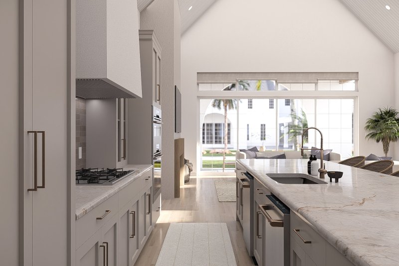 House Blueprint - Interior - Kitchen 1 for Beach House Plan #455-751 - 3 bed, 2.5 bath
