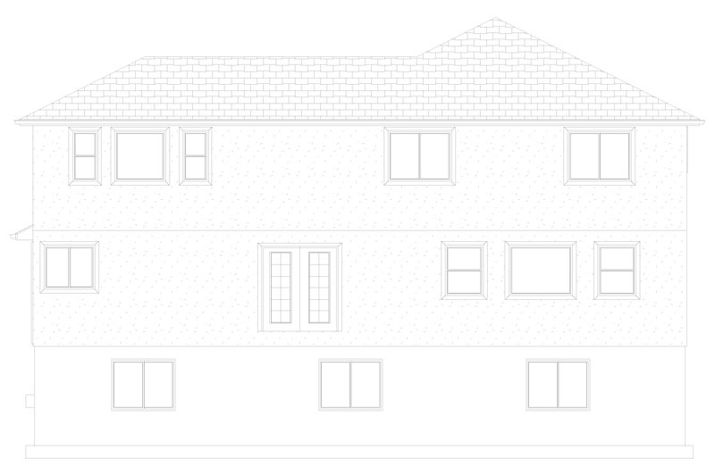 Dream House Plan - Exterior - Rear Elevation 2 for Traditional House Plan #1060-189 - 5 bed, 3 bath