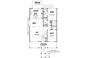 Floor Plan - Main Floor for Beach House Plan #932-274 - 4 bed, 4 bath