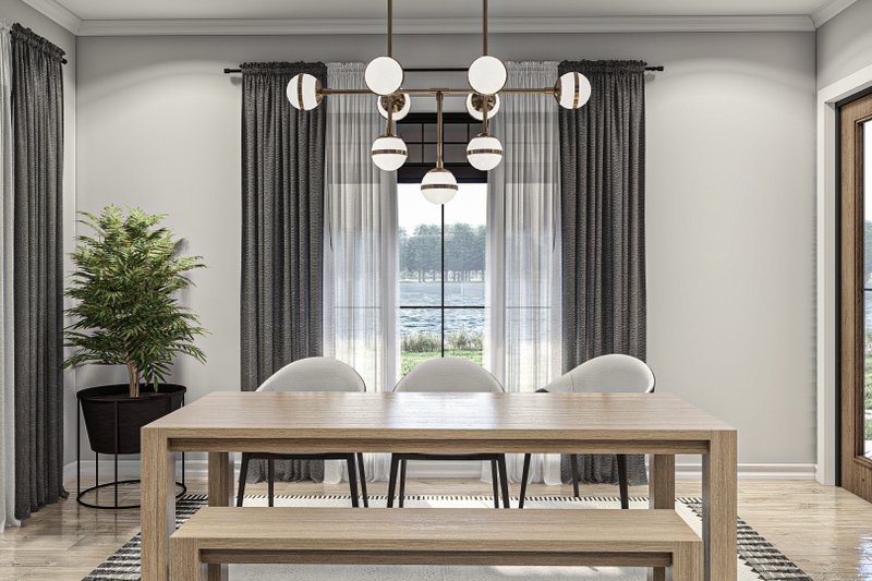 Architectural House Design - Interior - Dining Room for Craftsman House Plan #455-627 - 4 bed, 4.5 bath