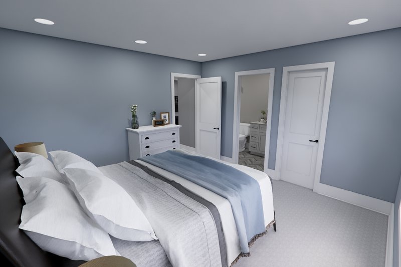 Dream House Plan - Interior - Bedroom 2 for Farmhouse House Plan #51-1251 - 3 bed, 3.5 bath