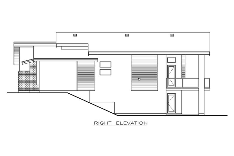 Home Plan - Exterior - Other Elevation 1 for Contemporary House Plan #1100-41 - 2 bed, 2 bath