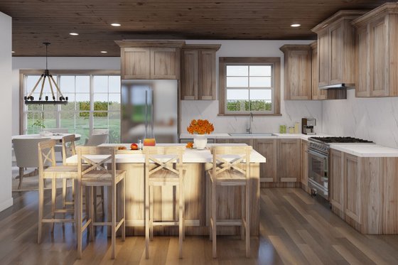 Interior - Kitchen 3 for Cabin House Plan #923-374 - 3 bed, 3.5 bath