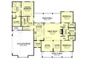 Farmhouse Style House Plan - 3 Beds 2 Baths 2077 Sq/Ft Plan #430-164 