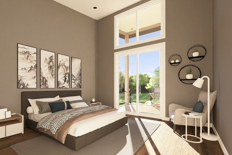 House Design - Interior - Master Bedroom 1 for Contemporary House Plan #1064-459 - 2 bed, 2 bath