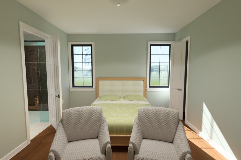Architectural House Design - Interior - Master Bedroom for Cottage House Plan #513-2419 - 3 bed, 3 bath