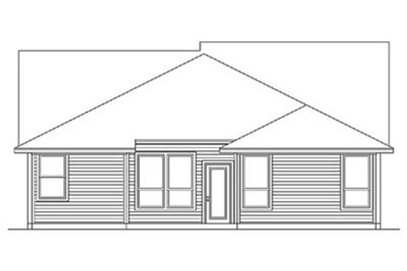 Dream House Plan - Exterior - Rear Elevation for Craftsman House Plan #84-266 - 3 bed, 2 bath