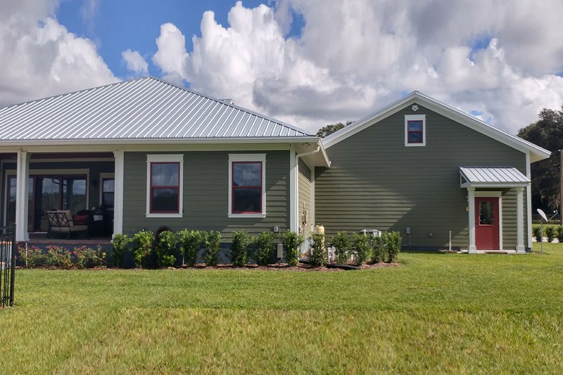Dream House Plan - Exterior - Rear Elevation 2 for Ranch House Plan #1058-173 - 3 bed, 3 bath
