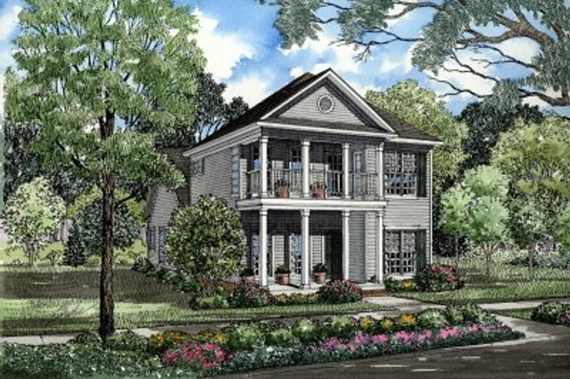 Home Plan - Southern Exterior - Front Elevation Plan #17-273