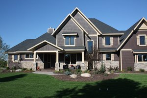 Exterior - Front Elevation 3 for Country House Plan #51-555 - 3 bed, 3.5 bath