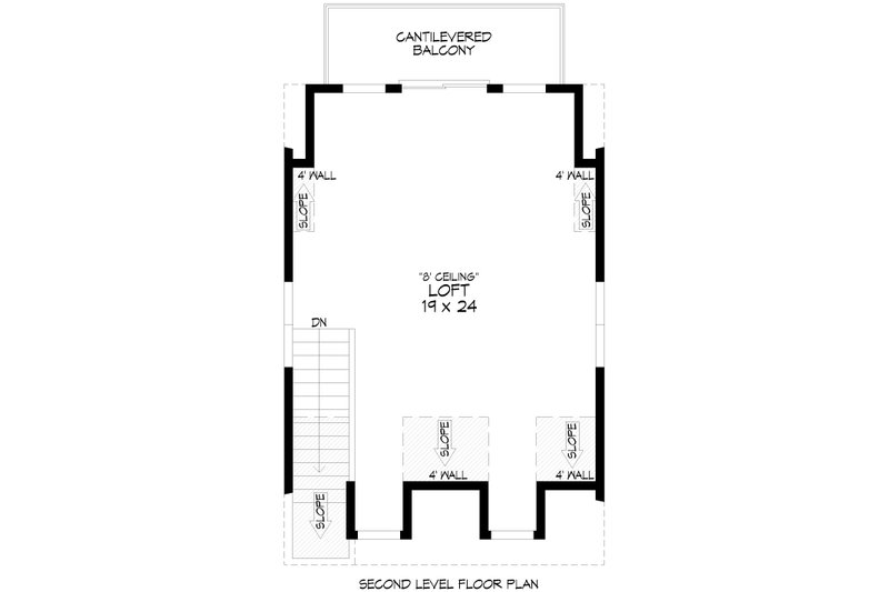 House Blueprint - Floor Plan - Upper Floor for Southern House Plan #932-1340, 0 bath