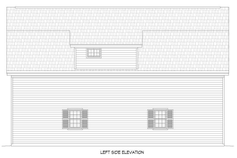 Home Plan - Exterior - Other Elevation for Farmhouse House Plan #932-922 - 2 bed, 1 bath