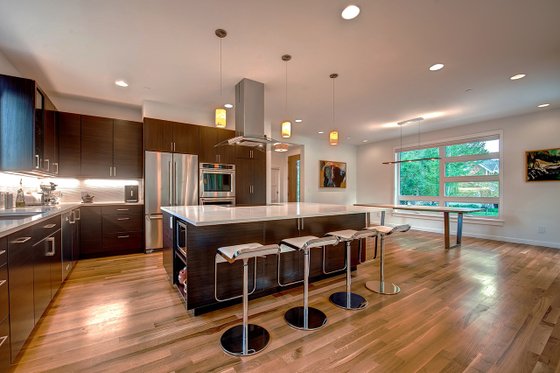 Interior - Kitchen 1 for Contemporary House Plan #1042-19 - 4 bed, 3.5 bath