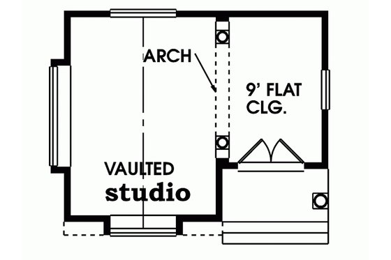 Floor Plan - Main Floor for Traditional House Plan #47-640, 0 bath