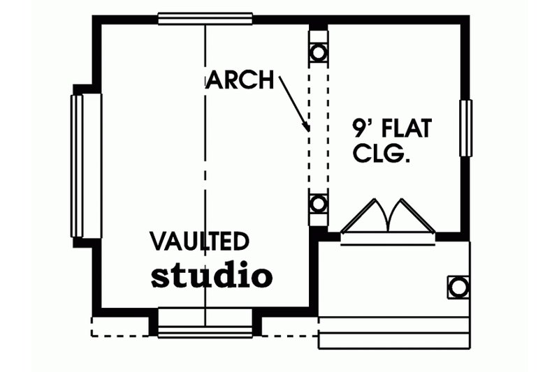House Plan Design - Floor Plan - Main Floor for Traditional House Plan #47-640, 0 bath