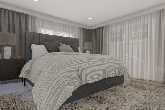 Interior - Master Bedroom 1 for Ranch House Plan #1060-10 - 3 bed, 2 bath