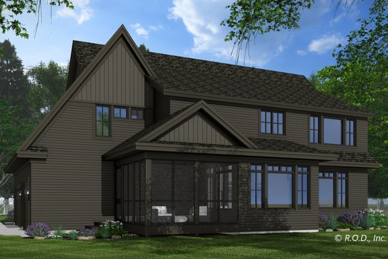 Dream House Plan - Exterior - Rear Elevation for Craftsman House Plan #51-1267 - 4 bed, 3.5 bath
