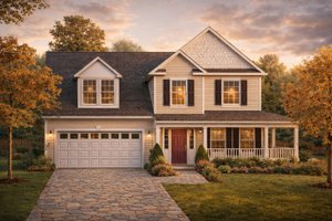 House Plan Design - Exterior - Front Elevation for Country House Plan #1053-9 - 3 bed, 2.5 bath