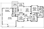 European Style House Plan - 2 Beds 2.5 Baths 2362 Sq/Ft Plan #51-525 