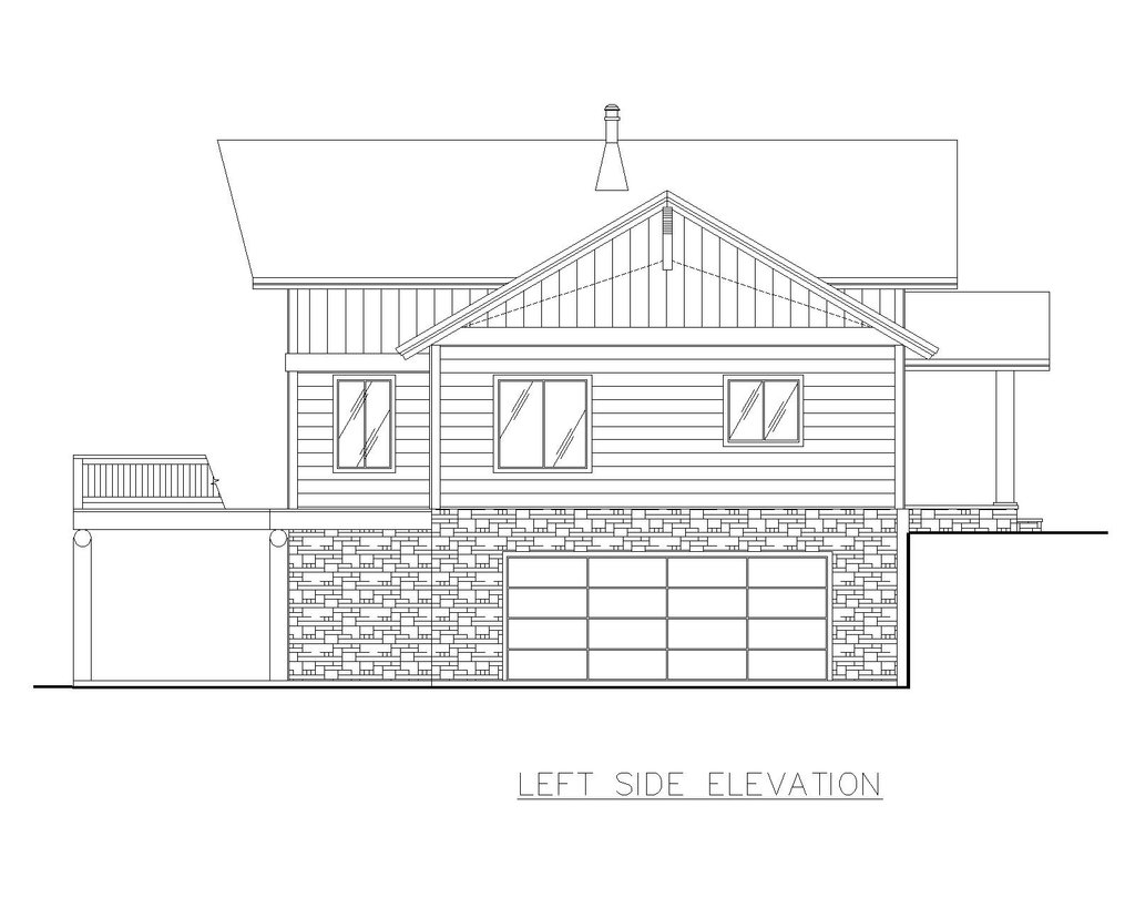 Exterior - Other Elevation for Craftsman House Plan #117-1106 - 3 bed, 2.5 bath