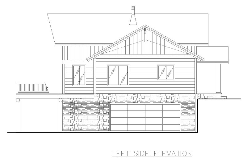 House Plan Design - Exterior - Other Elevation for Craftsman House Plan #117-1106 - 3 bed, 2.5 bath