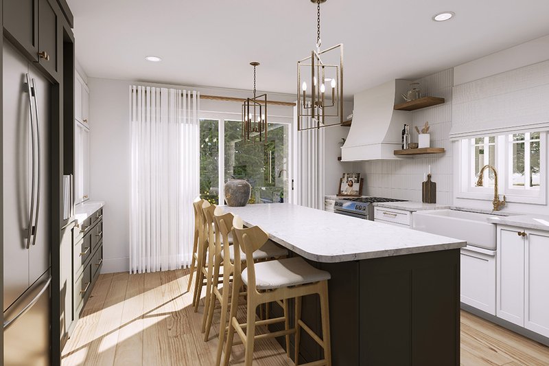 Home Plan - Interior - Kitchen 1 for Cottage House Plan #23-691 - 2 bed, 1 bath