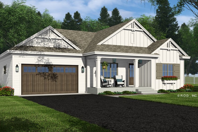 House Plan Design - Exterior - Front Elevation 6 for Farmhouse House Plan #51-1489 - 3 bed, 3 bath