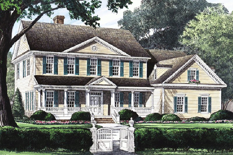 Dream House Plan - Country Exterior - Front Elevation Plan #137-150