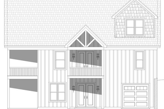 Exterior - Front Elevation 4 for Country House Plan #932-334 - 3 bed, 3 bath