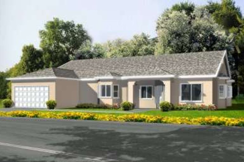 Dream House Plan - Mediterranean Exterior - Front Elevation Plan #1-592