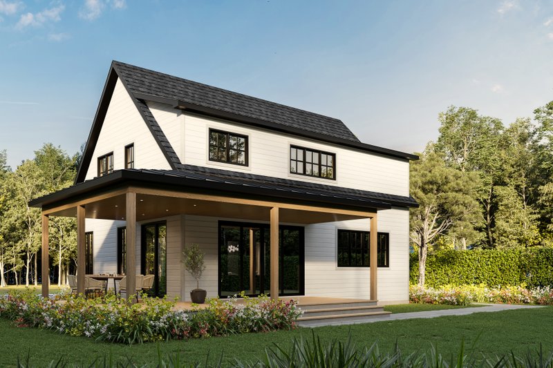 Dream House Plan - Exterior - Rear Elevation 1 for Farmhouse House Plan #23-2764 - 5 bed, 2.5 bath