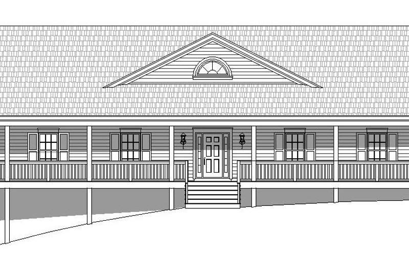 House Plan Design - Exterior - Front Elevation 3 for Country House Plan #932-175 - 3 bed, 2 bath