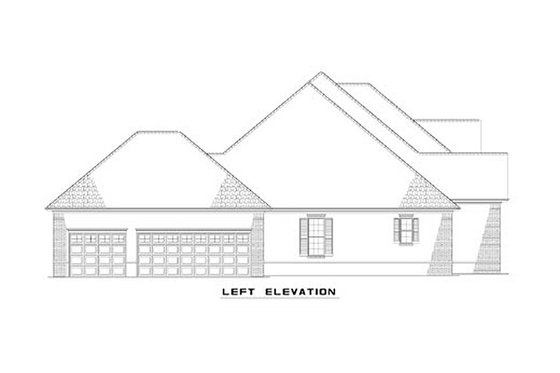 Exterior - Other Elevation for Classical House Plan #17-1153 - 4 bed, 3 bath