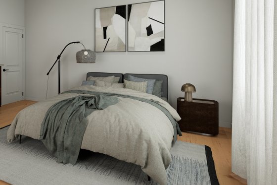 Interior - Master Bedroom 1 for Farmhouse House Plan #1112-20 - 4 bed, 3 bath