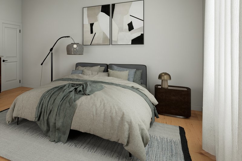 Architectural House Design - Interior - Master Bedroom 1 for Farmhouse House Plan #1112-20 - 4 bed, 3 bath