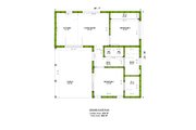 Cabin Style House Plan - 1 Beds 1 Baths 656 Sq/Ft Plan #1106-118 Floor 