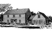 Colonial Style House Plan - 4 Beds 3.5 Baths 2270 Sq/Ft Plan #315-109 