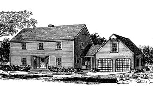 Colonial Exterior - Front Elevation Plan #315-109