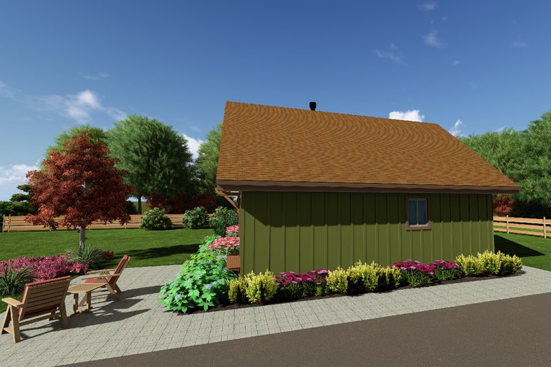 Dream House Plan - Exterior - Other Elevation 3 for Cottage House Plan #126-140 - 2 bed, 1 bath
