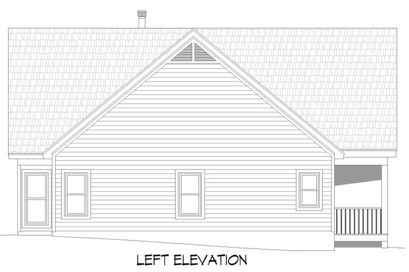 Home Plan - Exterior - Other Elevation for Country House Plan #932-851 - 2 bed, 2 bath
