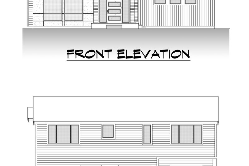 Architectural House Design - Exterior - Other Elevation 2 for Contemporary House Plan #1066-209 - 4 bed, 4 bath