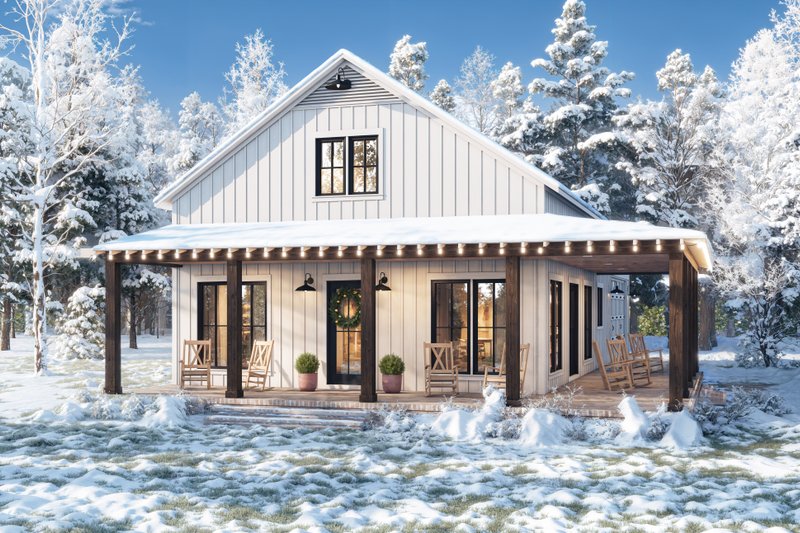 House Design - Barndominium Exterior - Front Elevation Plan #430-347