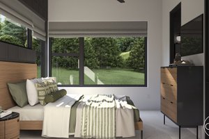 Interior - Bedroom 1 for Modern House Plan #455-355 - 1 bed, 1 bath